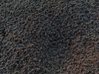 black sand beach