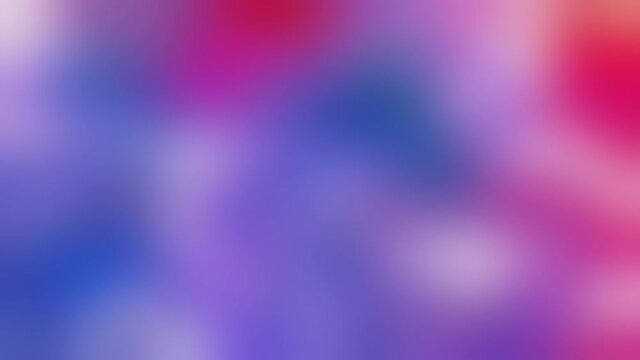 Colorful neon background. Blur glow. Blue red purple defocused light gradient animation. Modern fluorescent soft fantasy abstract texture peaceful motion cg render.