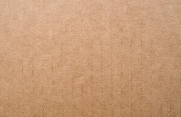 Fototapeta na wymiar New brown cardboard wtih many lines close