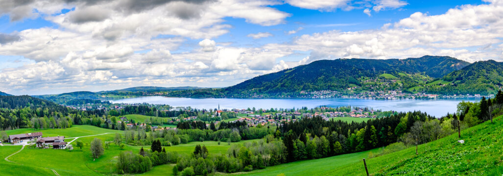 landscape at the Tegernsee Lake - bavaria