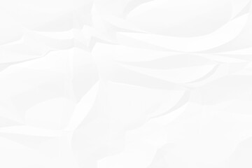 crumpled white paper background close up
