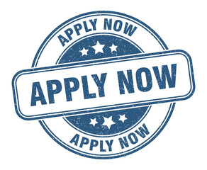 apply now stamp. apply now label. round grunge sign