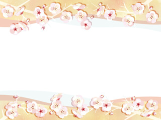 梅の花のフレーム
