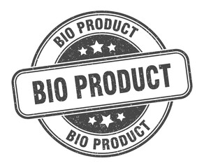 bio product stamp. bio product label. round grunge sign