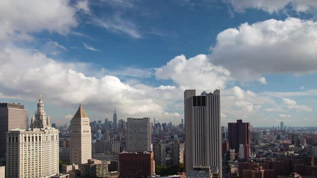 New york skyline fast forward and reverse