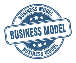 business model stamp. business model label. round grunge sign