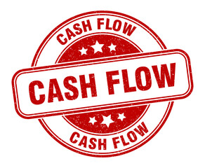 cash flow stamp. cash flow label. round grunge sign