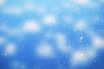blue Christmas background with snow