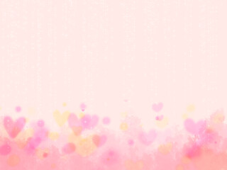 ふわふわのハートの花が咲く