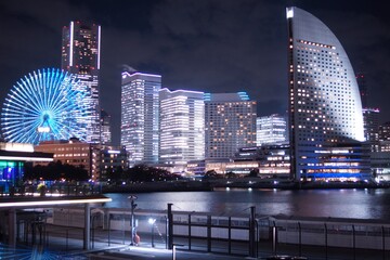 横浜みなとみらいの夜景