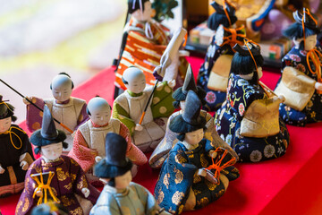 日本　静岡県袋井市、遠州三山の一つ可睡斎の雛祭り