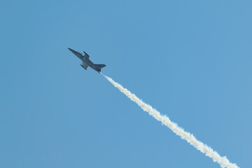 Jet en passage lors d'un meeting aérien