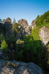 Fototapeta na wymiar Bastei in Saxon Switzerland (Saechsische Schweiz). Germany