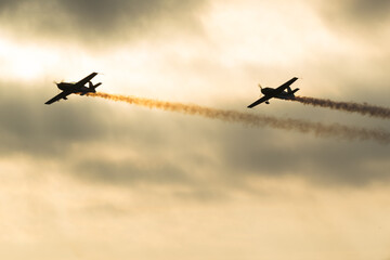 Vol en formation en meeting aérien