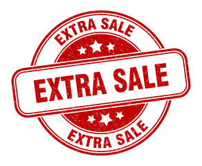 extra sale stamp. extra sale label. round grunge sign