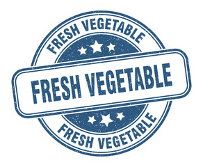 fresh vegetable stamp. fresh vegetable label. round grunge sign