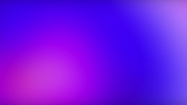Colorful neon background. Fluorescent blur light. Defocused blue purple gradient glow animation. Modern ultraviolet soft abstract design soothing motion cg render.