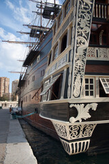 galleon in port