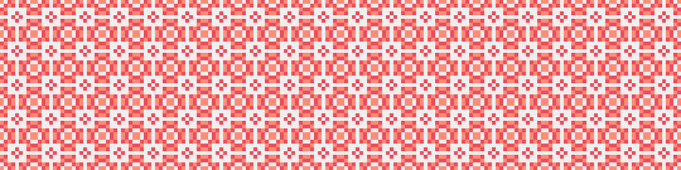 Fototapeta premium Abstract Cross Pattern Dots Logo generative computational art illustration