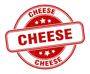 cheese stamp. cheese label. round grunge sign