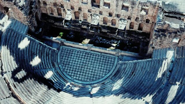 The Odeon theatre at Athens Acropolis