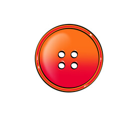 Red visual perforated button