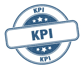 kpi stamp. kpi label. round grunge sign