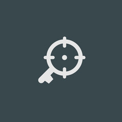 Fototapeta premium Key Target - Tile Icon