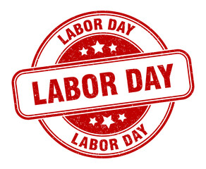 labor day stamp. labor day label. round grunge sign