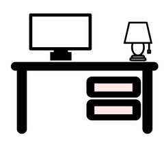 set of computer monitor