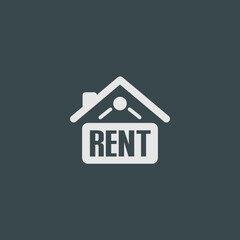 Home Rent Sign - Tile Icon