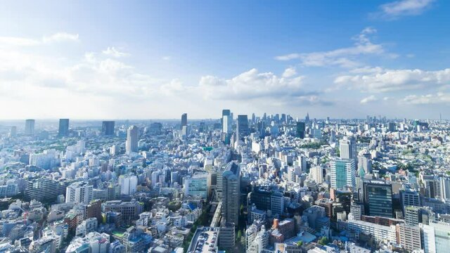 東京風景　タイムラプス　渋谷　2020年　夏