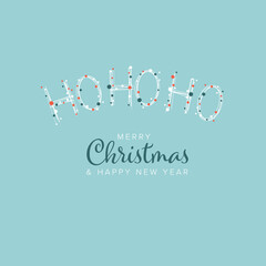 Minimalist Christmas flyer/card template