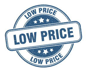 low price stamp. low price label. round grunge sign