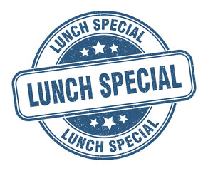 lunch special stamp. lunch special label. round grunge sign