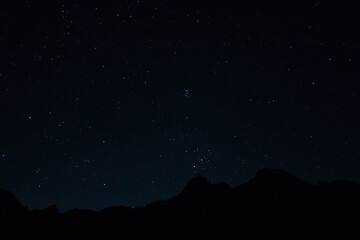 Fototapeta na wymiar 瑞牆山と夏の星空