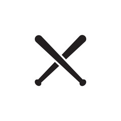 baseball bat icon symbol sign vector