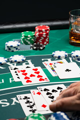 Casino Black Jack table
