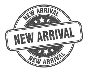 Fototapeta premium new arrival stamp. new arrival label. round grunge sign