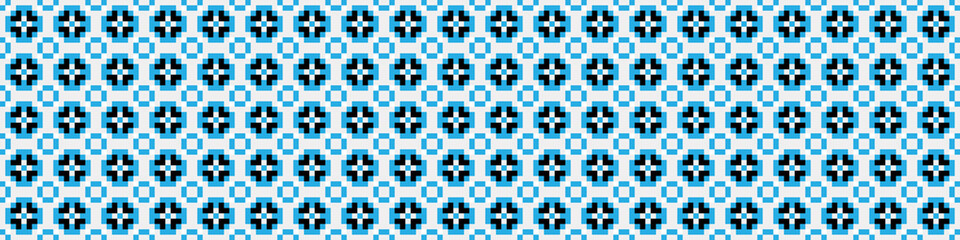 Fototapeta premium Abstract Cross Pattern Dots Logo generative computational art illustration