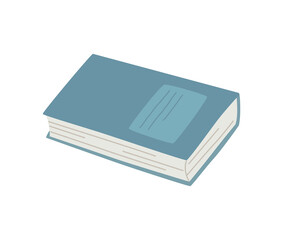 A book in a hand-drawn style isolated on white. Simple vector illustration for greeting cards, banners and decorations