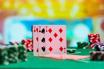 Casino Black Jack table