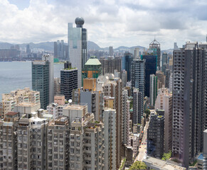 Commercial and residential buildings in Sheung wan, Hong Kong Island
