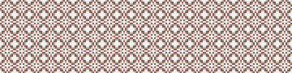 Fototapeta premium Abstract Cross Pattern Dots Logo generative computational art illustration