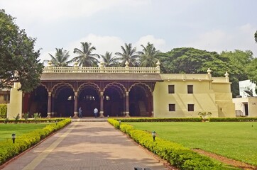 Fototapeta na wymiar Tipu sultan's summer palace ,bengaluru ,karnataka