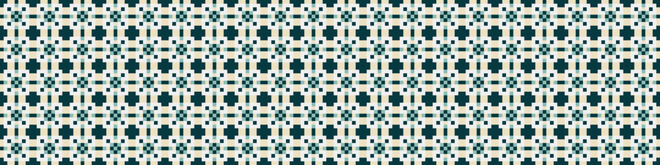 Fototapeta premium Abstract Cross Pattern Dots generative computational art illustration