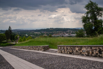 road leading to the city
