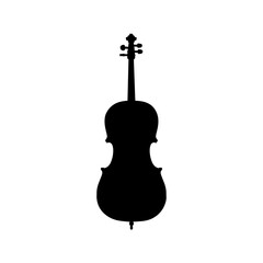 icon of the cello. vector illustration