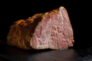 ローストポークの断面