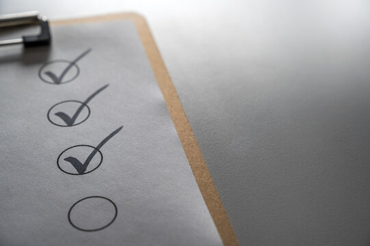 Leere Checkliste als Vorlage f&uuml;r individuelle Texte oder Anpassungen